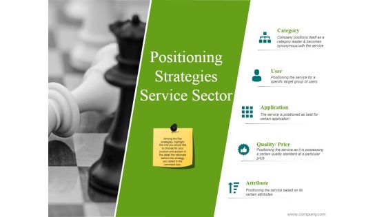 Positioning Strategies Service Sector Ppt PowerPoint Presentation Model Slideshow