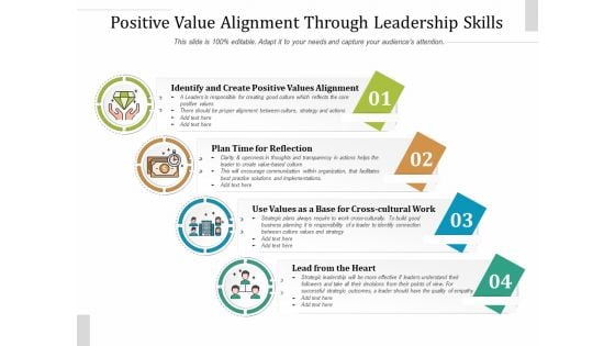 Positive Value Alignment Through Leadership Skills Ppt PowerPoint Presentation File Format PDF