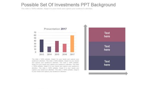 Possible Set Of Investments Ppt Background