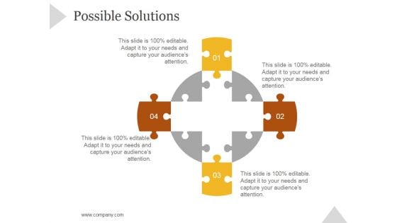 Possible Solutions Ppt PowerPoint Presentation Deck