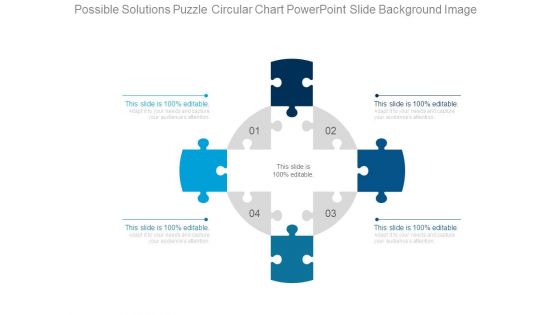 Possible Solutions Puzzle Circular Chart Powerpoint Slide Background Image