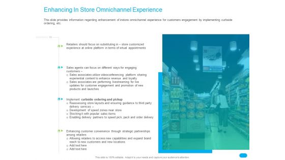 Post COVID Recovery Strategy For Retail Industry Enhancing In Store Omnichannel Experience Themes PDF