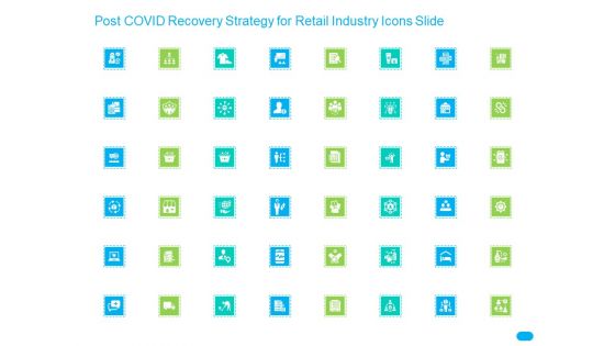 Post COVID Recovery Strategy For Retail Industry Icons Slide Icons PDF