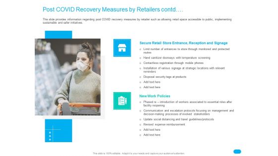 Post COVID Recovery Strategy For Retail Industry Post COVID Recovery Measures By Retailers Contd Topics PDF