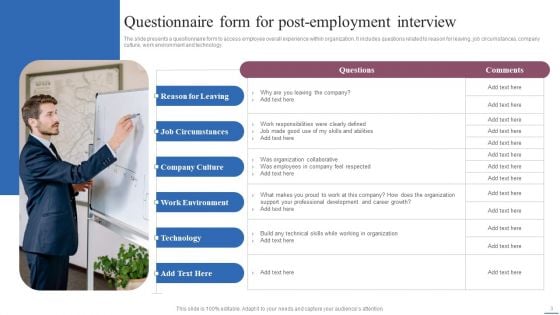 Post Employment Interview Ppt PowerPoint Presentation Complete Deck With Slides