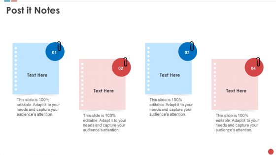 Post It Notes Budgeting For Software Project IT Brochure PDF