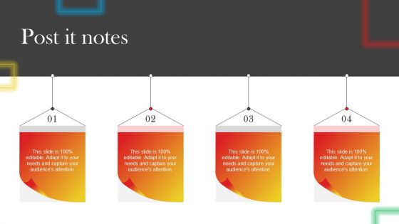 Post It Notes Data Driven Promotional Guide To Increase Return On Investment Icons PDF