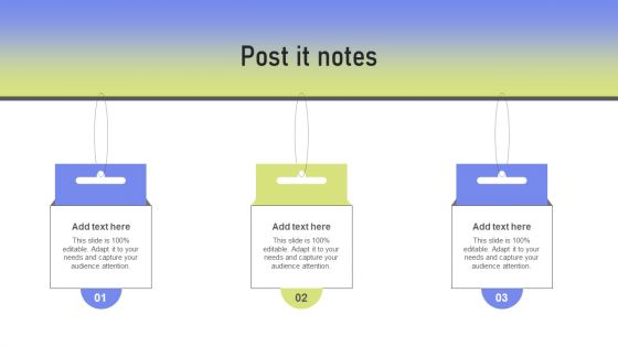 Post It Notes Guide To Online Marketing Collateral For Goods And Services Advertising Professional PDF