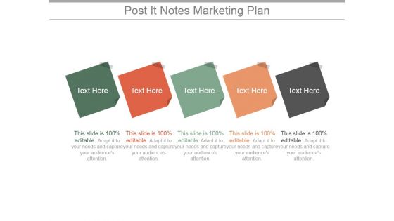 Post It Notes Marketing Plan Ppt PowerPoint Presentation Infographic Template