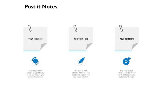 Post It Notes Ppt PowerPoint Presentation Outline Template