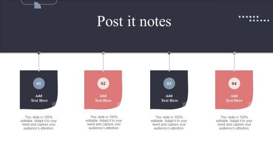 Post It Notes Real Estate Promotion Techniques To Generate Potential Leads Background PDF