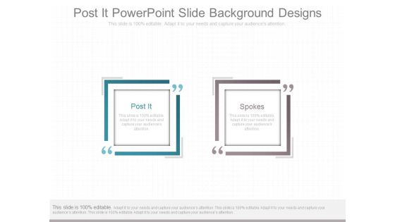 Post It Powerpoint Slide Background Designs