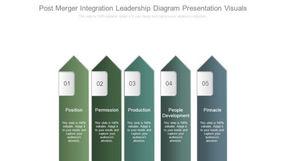 Post Merger Integration Leadership Diagram Presentation Visuals Post Merger Integration Leadership Diagram Presentation Visuals