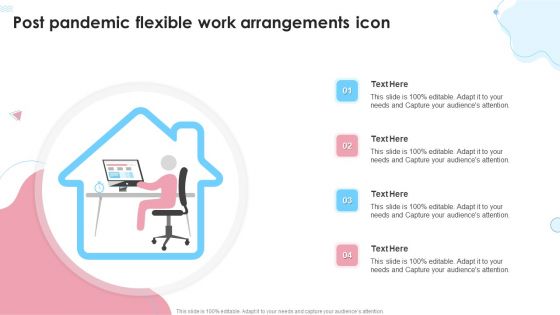 Post Pandemic Flexible Work Arrangements Icon Ppt Icon Rules PDF