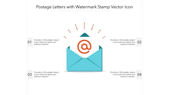 Postage Letters With Watermark Stamp Vector Icon Ppt PowerPoint Presentation Show Icon PDF