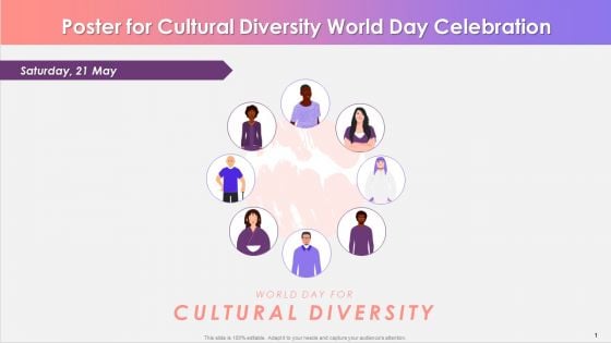Poster For Cultural Diversity World Day Celebration Training Ppt Poster For Cultural Diversity World Day Celebration Training Ppt