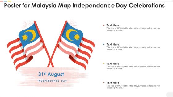Poster For Malaysia Map Independence Day Celebrations Clipart PDF