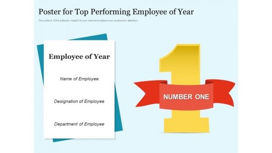 Poster For Top Performing Employee Of Year Ppt PowerPoint Presentation Summary Smartart PDF