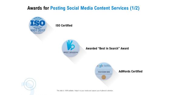 Posting Social Media Content Awards For Posting Social Media Content Services Search Graphics PDF Posting Social Media Content Awards For Posting Social Media Content Services Search Graphics PDF