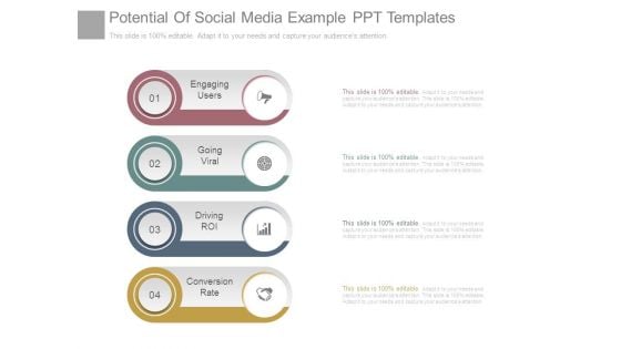Potential Of Social Media Example Ppt Templates