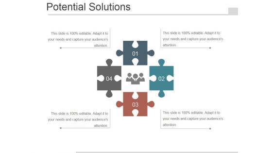 Potential Solutions Ppt PowerPoint Presentation Visual Aids