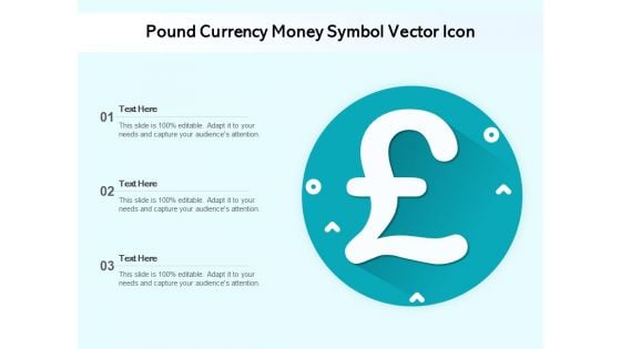 Pound Currency Money Symbol Vector Icon Ppt PowerPoint Presentation Ideas Rules PDF