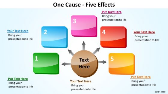 PowerPoint Design Editable Five Effects Ppt Slide