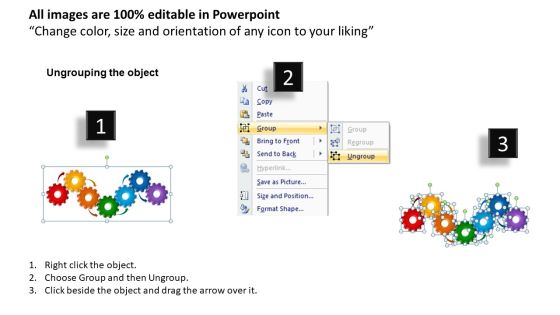 PowerPoint Process Gears Process Teamwork Ppt Slides Slide02