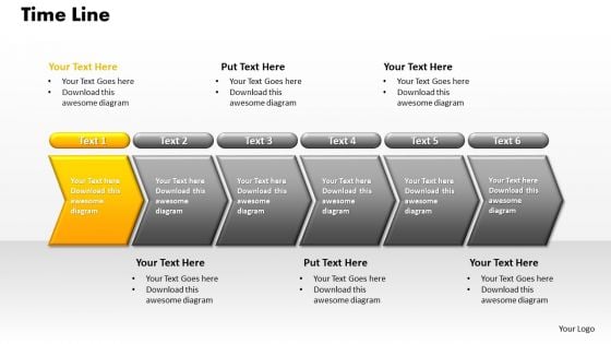 PowerPoint Process Teamwork Flow Process Ppt Design