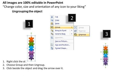 PowerPoint Slides Chart Business Puzzle List Ppt Template