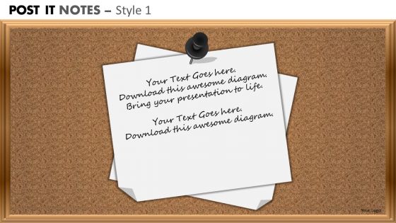 PowerPoint Slides Sales Post It Notes Ppt Themes