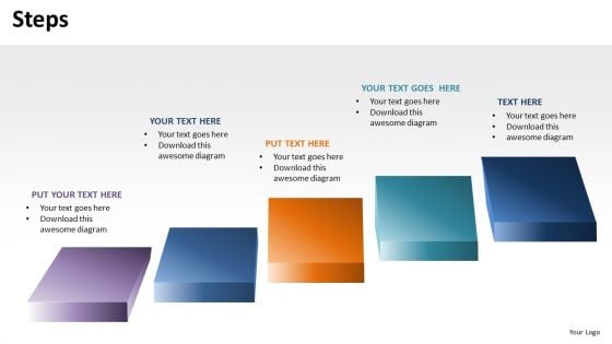 PowerPoint Steps Stairs Diagram Slides Ppt Templates