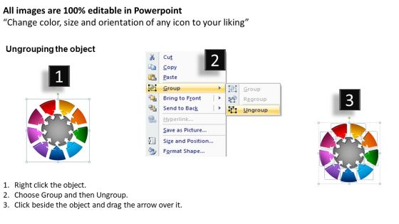 PowerPoint Template Growth Round Chart Ppt Presentation Slide02