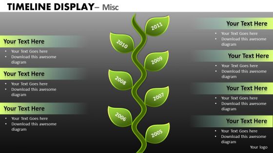 PowerPoint Templates Planning And Forecasting Timelines Time Charts Ppt Slides