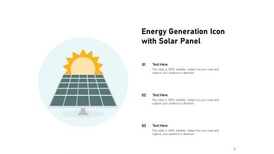 Power Icon Solar Energy Solar Panels Ppt PowerPoint Presentation Complete Deck