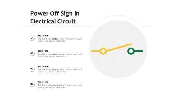 Power Off Sign In Electrical Circuit Ppt PowerPoint Presentation Model Styles