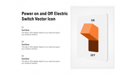 Power On And Off Electric Switch Vector Icon Ppt PowerPoint Presentation Slides Outfit PDF