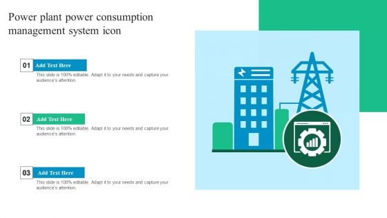 Power Plant Power Consumption Management System Icon Download PDF