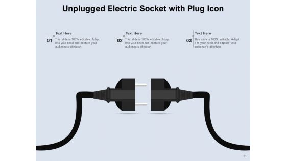 Power Plug Icon Charging Station Power Socket Ppt PowerPoint Presentation Complete Deck