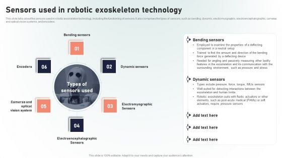 Powered Armor Sensors Used In Robotic Exoskeleton Technology Rules PDF