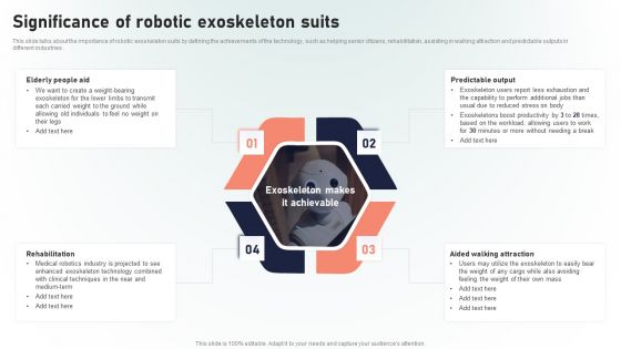 Powered Armor Significance Of Robotic Exoskeleton Suits Guidelines PDF Powered Armor Significance Of Robotic Exoskeleton Suits Guidelines PDF