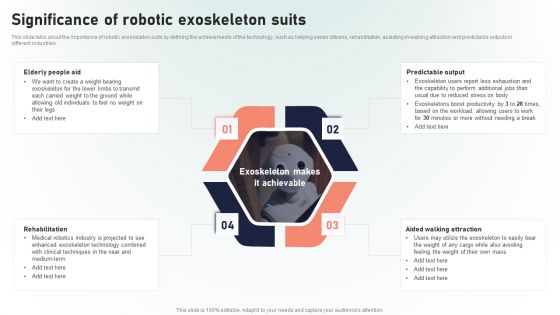 Powered Armor Significance Of Robotic Exoskeleton Suits Guidelines PDF