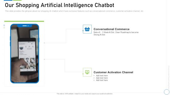 Pre Seed Funding Deck Our Shopping Artificial Intelligence Chatbot Graphics PDF