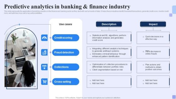 Predictive Analytics In Banking And Finance Industry Forward Looking Analysis IT Diagrams PDF