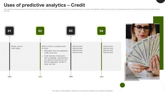 Predictive Analytics In The Age Of Big Data Uses Of Predictive Analytics Credit Ideas PDF