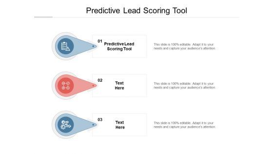 Predictive Lead Scoring Tool Ppt PowerPoint Presentation Inspiration Slide Cpb