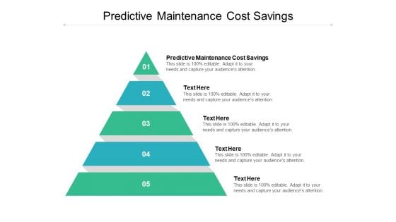 Predictive Maintenance Cost Savings Ppt PowerPoint Presentation Layouts Professional Cpb