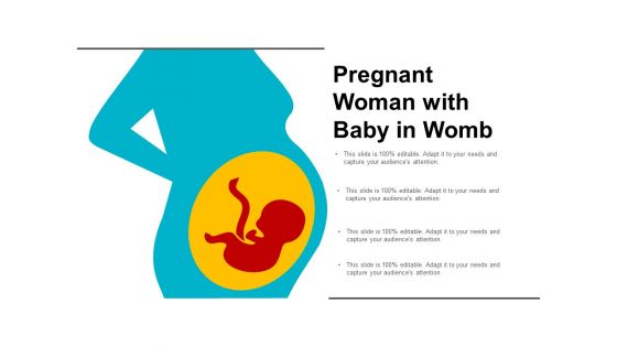 Pregnant Woman With Baby In Womb Ppt Powerpoint Presentation Gallery Example