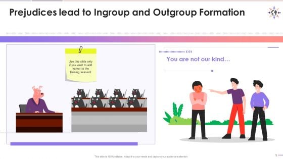 Prejudices May Lead To Ingroup And Outgroup Formation Training Ppt