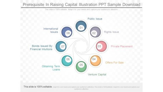 Prerequisite In Raising Capital Illustration Ppt Sample Download